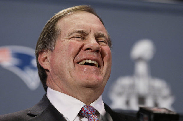 Image result for bill belichick laughing gifs