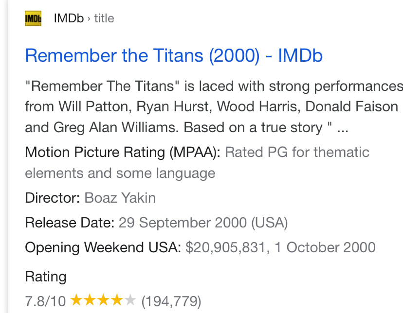Remember the Titans (2000) - IMDb
